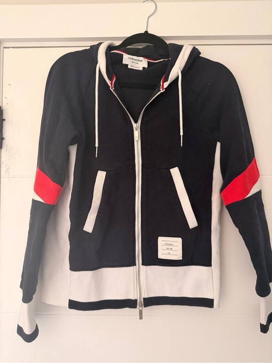 Thom Browne Jackets & Blazers - Thom Browne Zip Up Hoodie Classic - Size 1